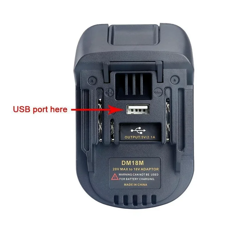 KUNLUN DM18M Batterieadapter – Für DeWalt 20V & Milwaukee M18 Auf Makita 18V Werkzeuge