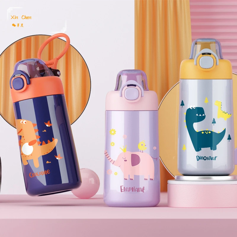 

350ml High Quality Kids Thermos Mug Double Stainless Steel Cartoon Vacuum Flasks Children Cute Thermal Water Bottle Tumbler