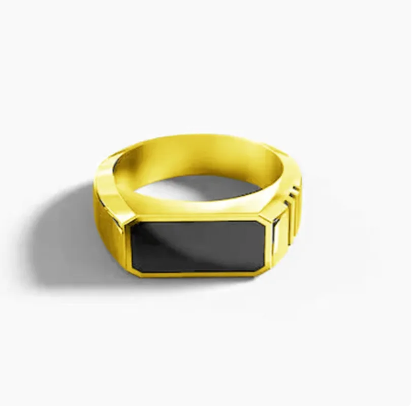 thumbnail image 1 of Nuevos anillos de metal brillante 2023 para hombres, anillo de moda estilo punk con sello de ancho geométrico y dedo cuadrado, accesorios de joyería, venta al por mayor, 1 of 5