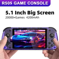 Console de jeu Portable rétro R50S 5.1 pouces, grand écran 854x480, système Linux, lecteur de jeu vidéo de poche Portable, cadeaux pour garçons 1