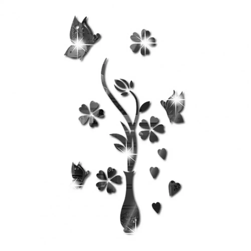 Fashion Sticker Delicate Wall Sticker Mirror Surface Waterproof Increase Vitality Wall Window Decals