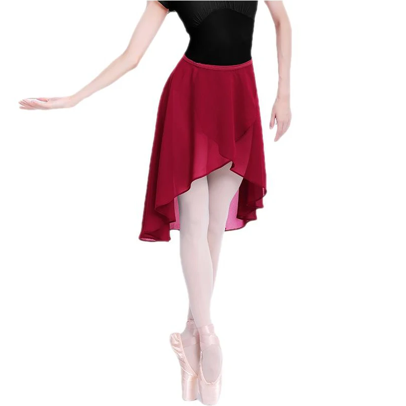 Newwyt Gonna da Ballo Avvolgente in Chiffon da Donna Gonna Classica da Balletto Avvolgente Tutu per Ragazze Gonna da Ballo Danza Skate Over Sciarpa Gonna Dancewear Grigio Fibra di Poliestere