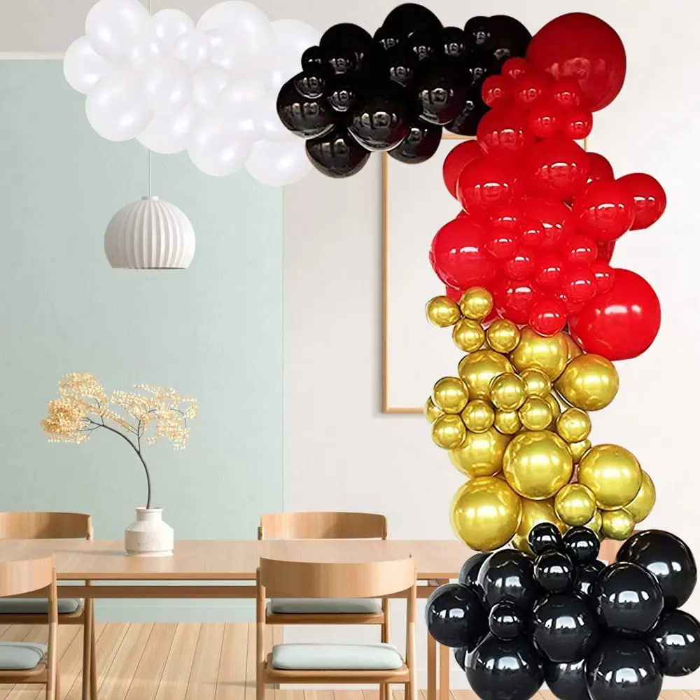 Kit 15 Ballons Coeurs Rouges, Guirlandes & Confettis - Les Bambetises