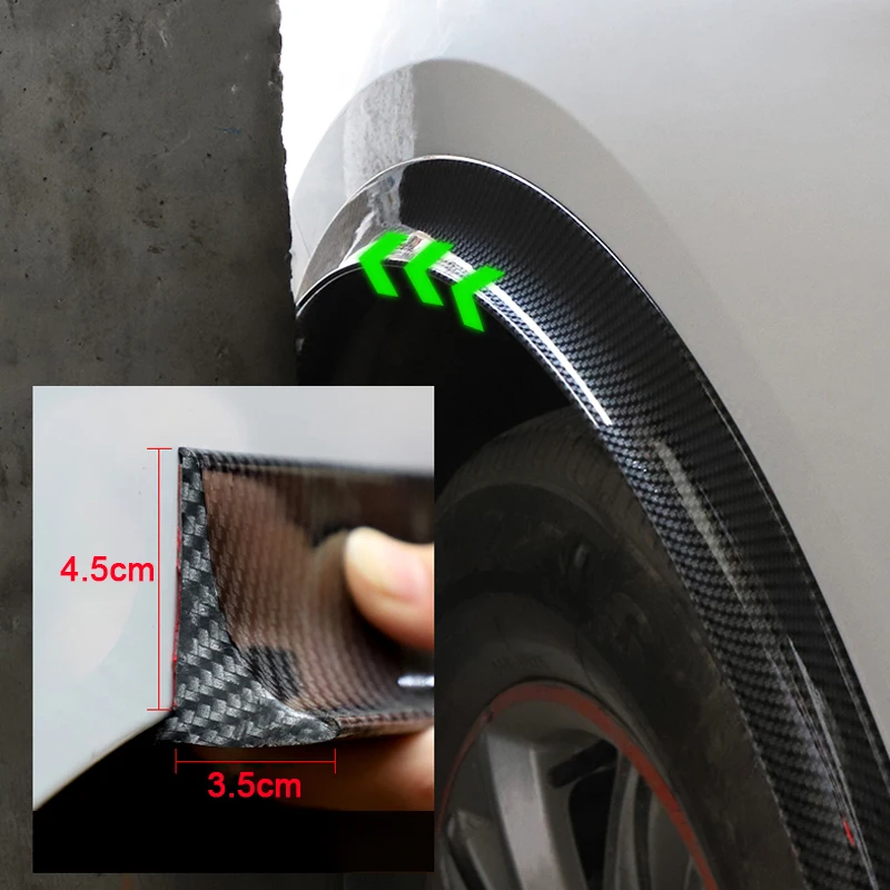 Car Universal Fender Flares Wheel Arches Wing Expander Arch Eyebrow Mudguard Lip Body Kit Protector Cover Mud Guard Accessory