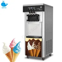Machine à crème glacée molle commerciale entièrement automatique 2 + 1 saveurs BQL-825B équipements de congélation verticale fabricant de cônes sucrés 1