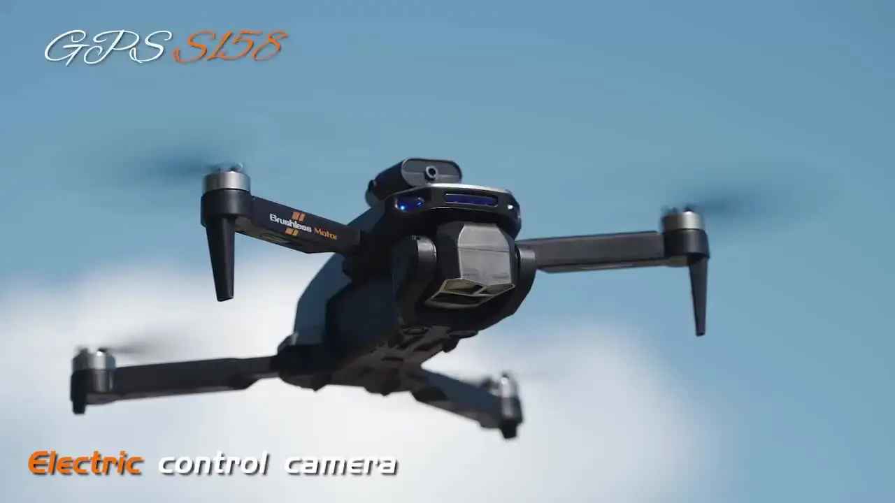 S158 Rc Дрон GPS 4K/8K три камеры с электрическим управлением