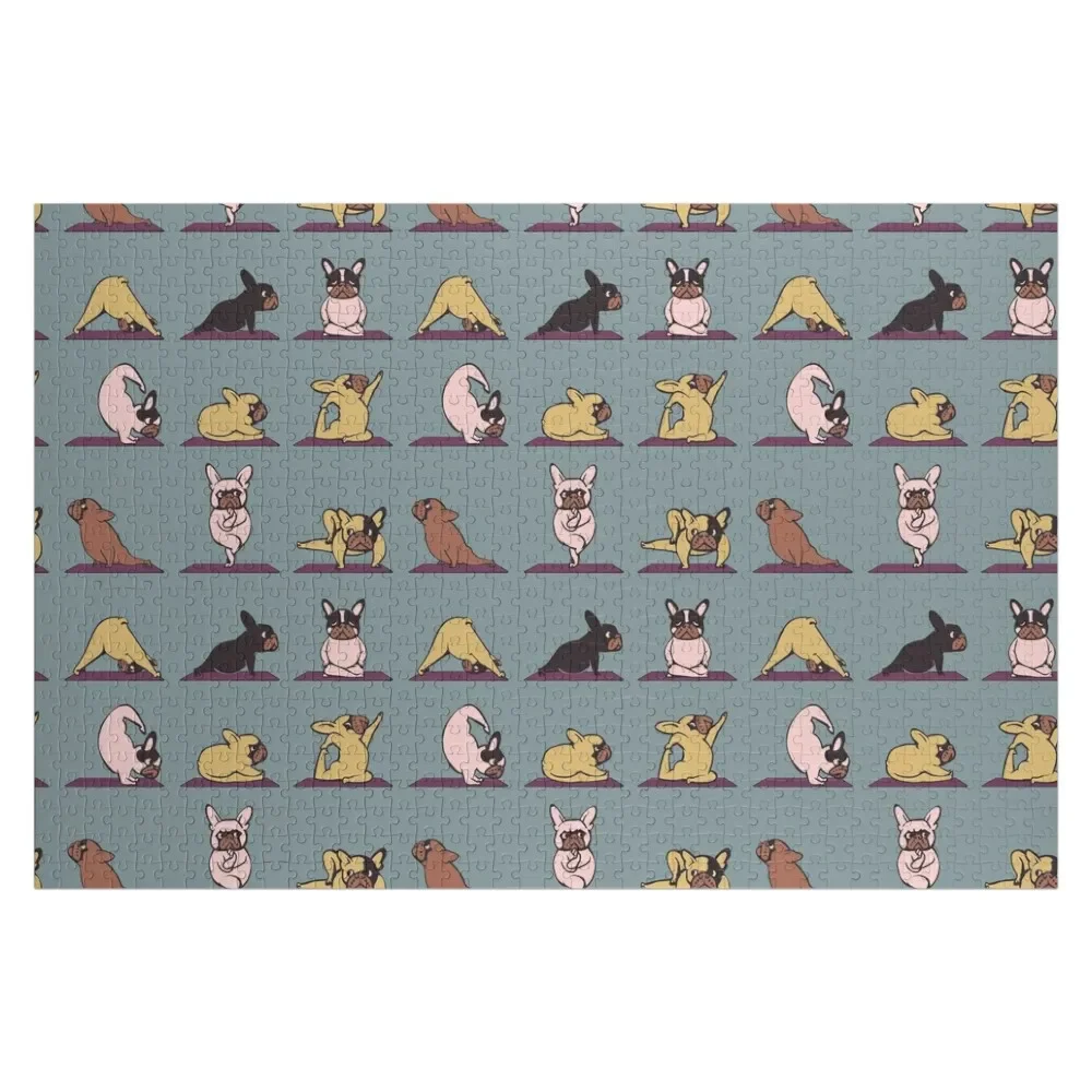 

Frenchie Yoga Jigsaw Puzzle Jigsaw Custom Wooden Decor Paintings Custom Gifts Personalize Puzzle