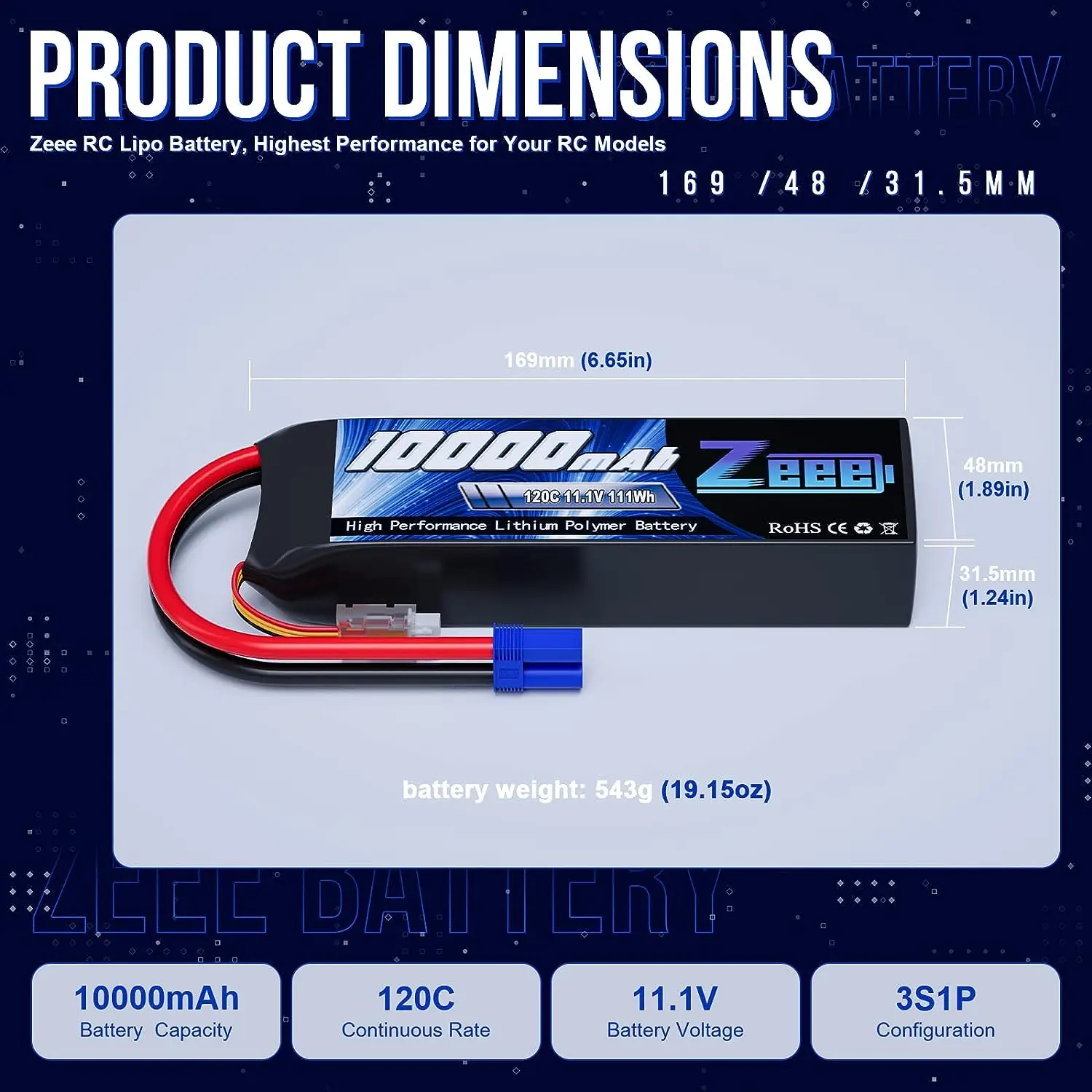 Рисунок 3 - Zeee 3/4S Lipo аккумулятор 14