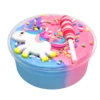 60ml Color Unicorn Fluffy Slime Glue Butter Cotton Mud Modelling Diy Candy Resin Accessories Slime Antistress Stress Relief Toy 4