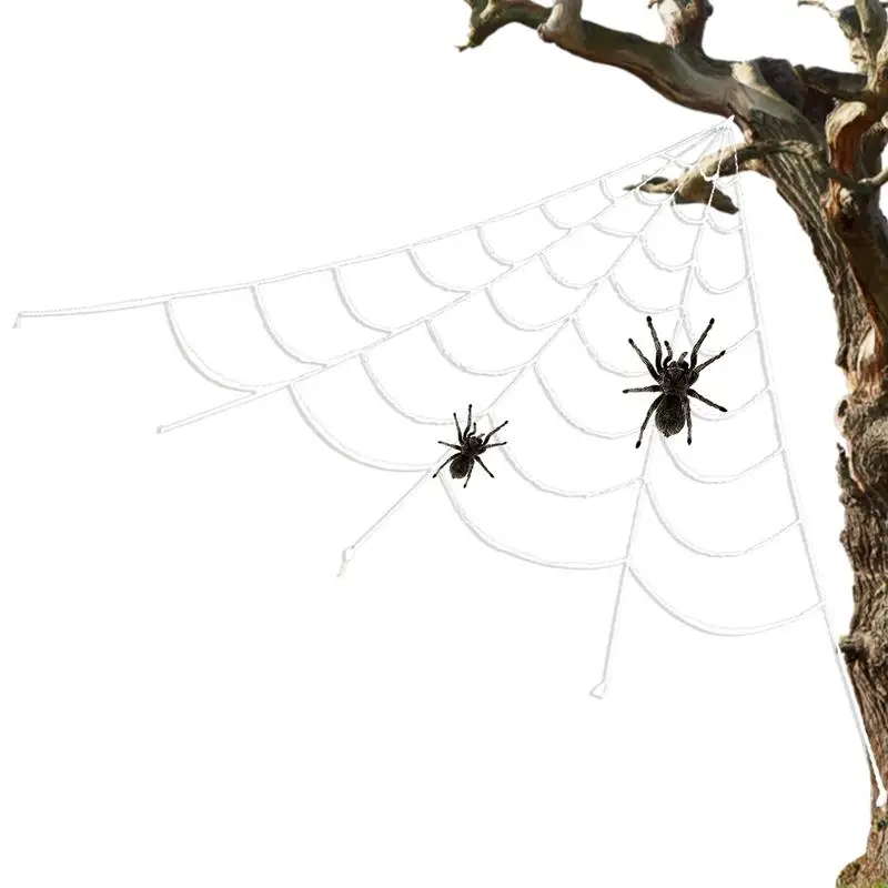 Giant Spider Web Decoration Giant Spooky Super Stretch Cobwebs Spooky Triangular Spider Web Halloween Party Decorations