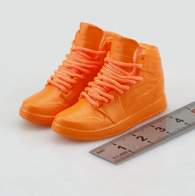 1/6 Scale Fashion Male High Top Lace Up Classic Canvas Sports Casual Sneakers Sports Shoes Model Hollow For 12 inches Body 2