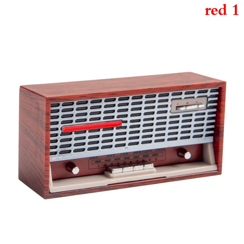1pc Mini Furniture Lamp Radio Television Kitchen equipment For Children Gift Retro Dollhouse Decoration 4