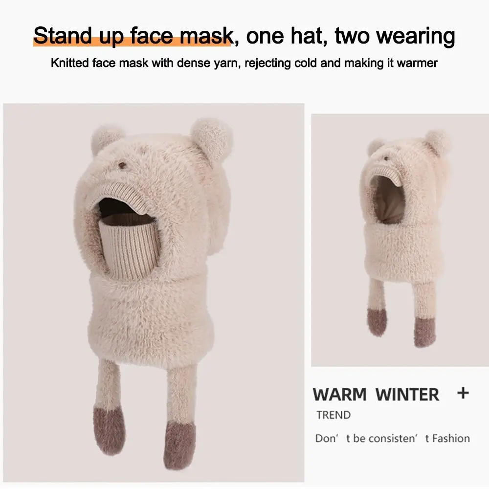 Polyester Kids Balaclava Hat Coldproof Windproof Ear Protection
