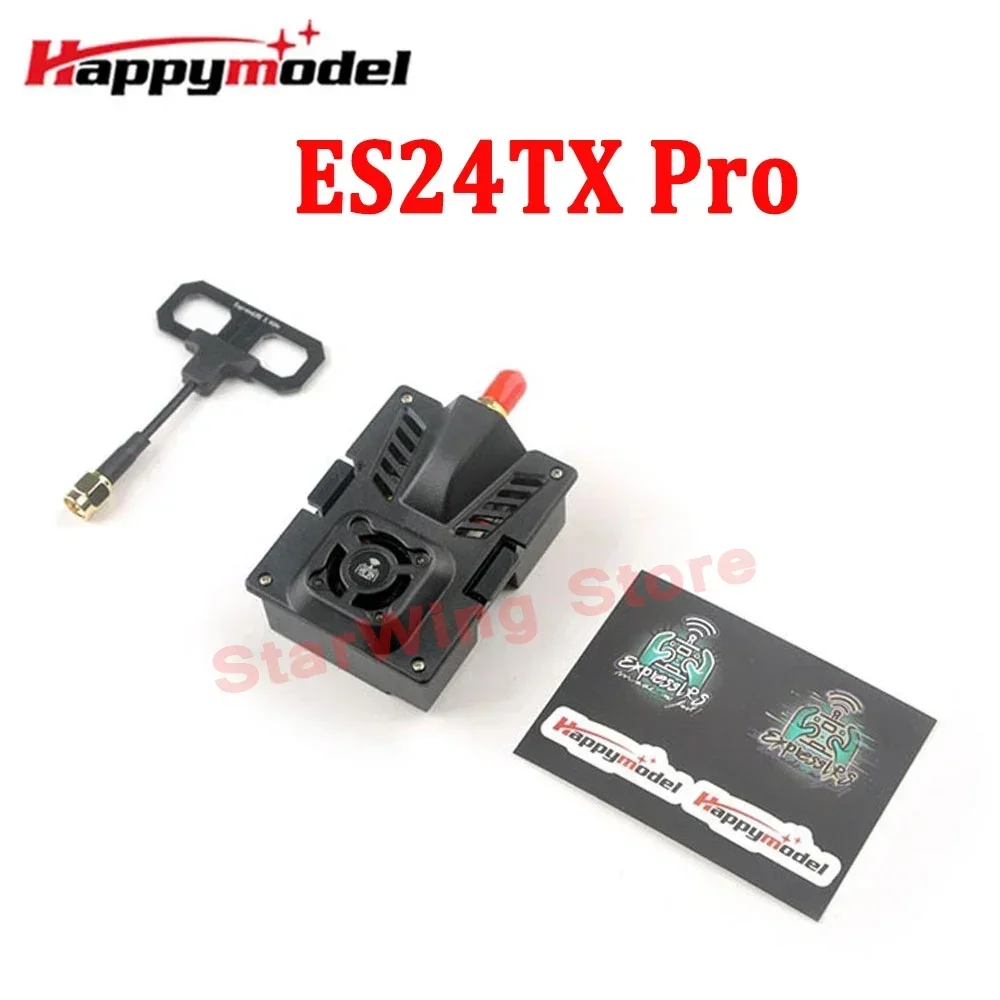 HappyModel Новый модуль ES24TX Pro 1000 МВт 2,4G ExpressLRS ELRS Micro TX с охлаждающим вентилятором Светодиодный модуль RGB для радиоуправляемого самолета FPV Drone thumbnail 2