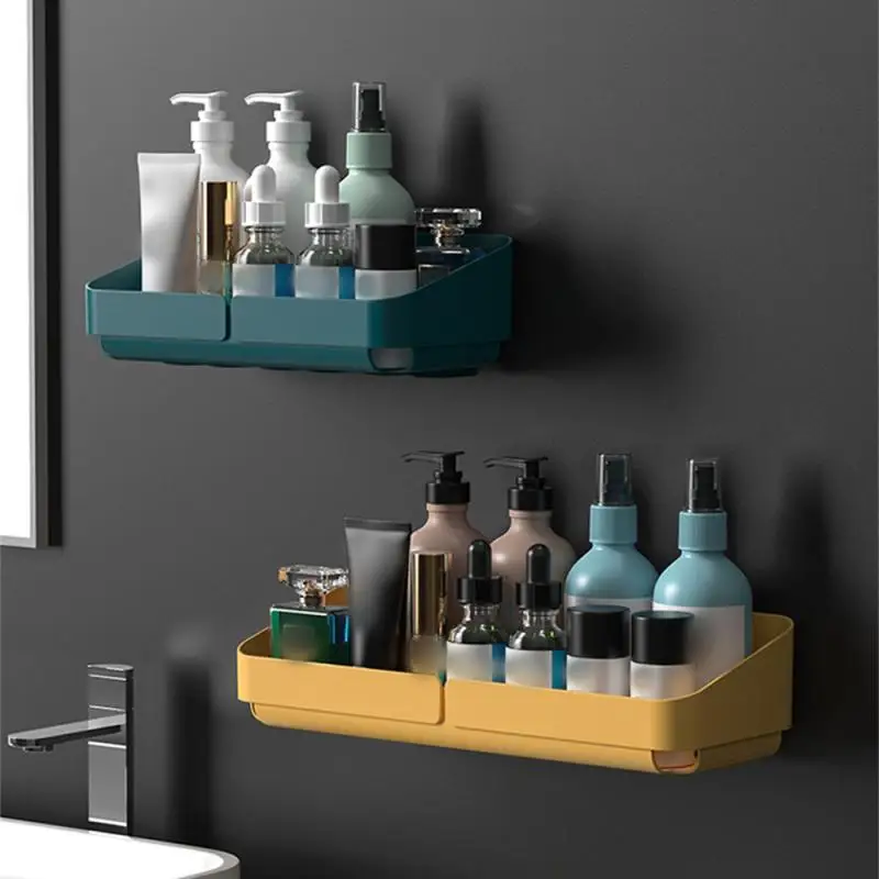 Self Adhesive Bathroom Shelves Wall Mounted Storage Rack Box Bathroom Accessories Toilet Washstand Punch Free Shampoo Holder storage rack,bathroom shelf rack,bathroom storage rack,wall shelf organizer