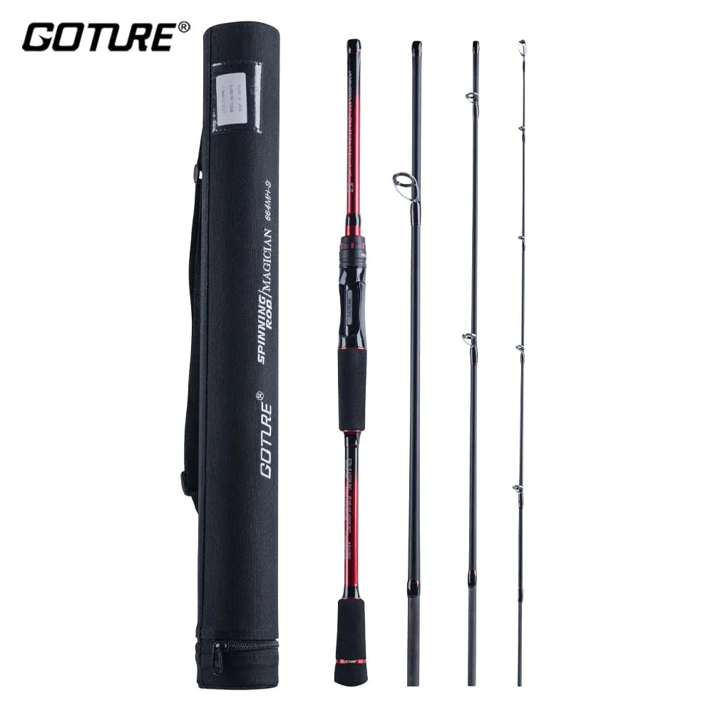 GotureBaitcastingSpinningTravelCarbonFiberFishingRodCasting