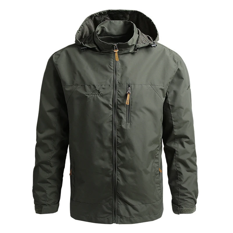 

Men Windbreaker Military Field Jackets Outerwear Mens Tactical Waterproof Pilot Coat Hoodie Men Hunting Pilot Army Clothes M-5XL