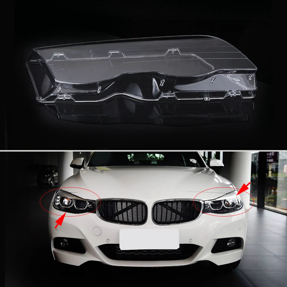 

1 Pair Left & Right Headlight Headlamp Clear Lens Cover For BMW E46 3 Series 1998-2001 4 Door