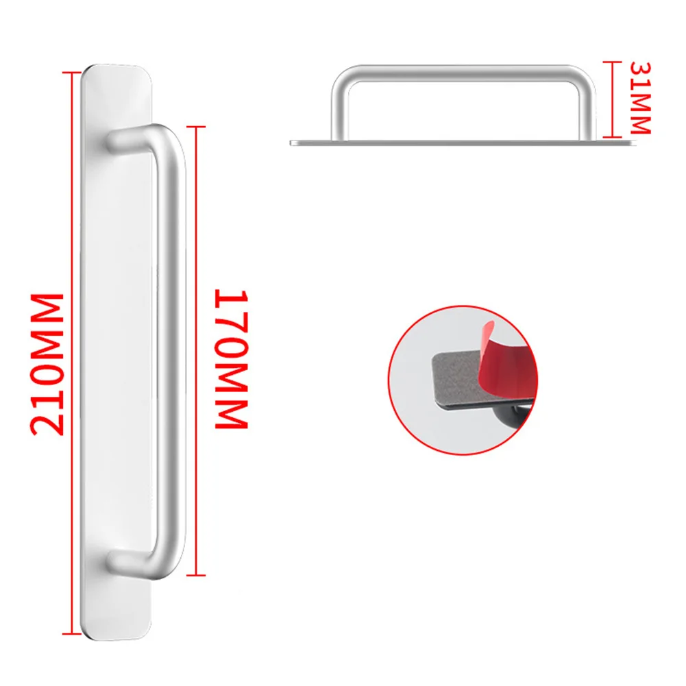 Barn Door Handles Balcony Sliding Door Pulls Heavy Duty Gate Handle Aluminium Alloy Window Cabinet Knobs Furniture Hardware door handles