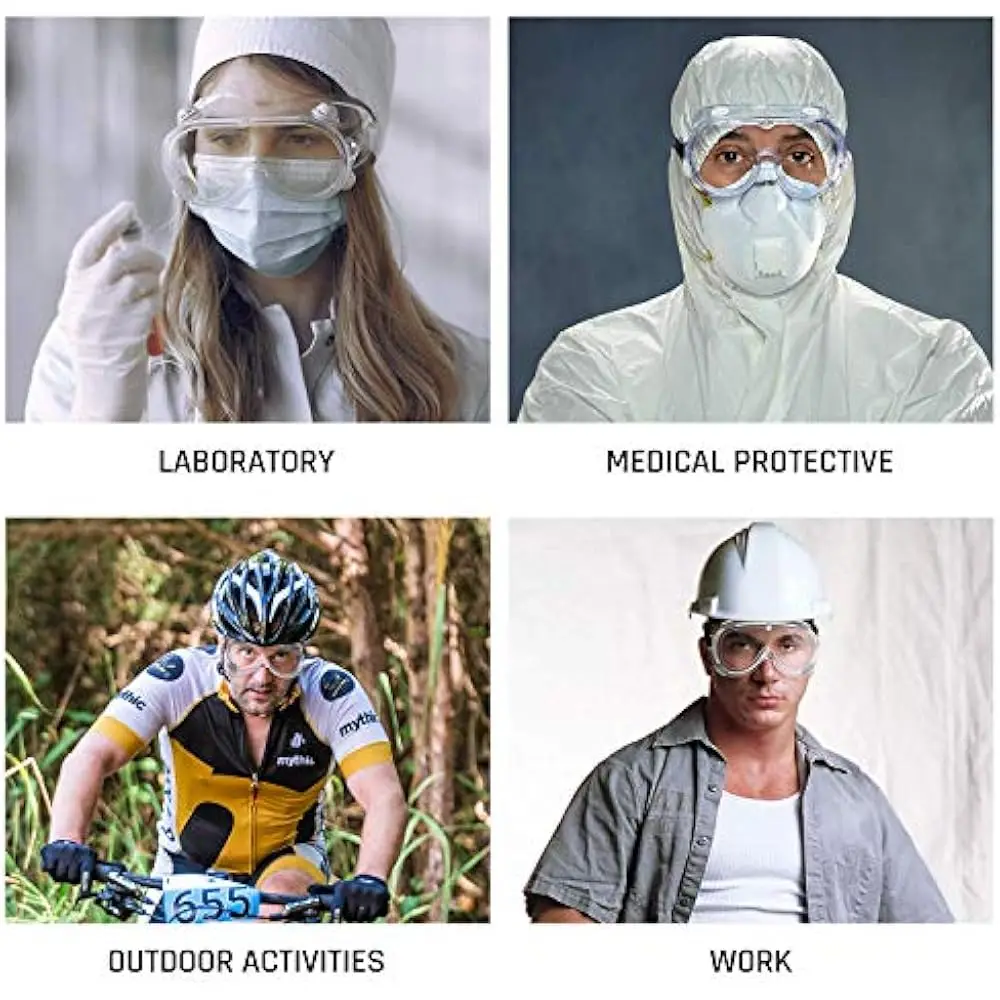 Waterproof Anti-Fog Protective Safety Goggles for Dust and Wind Protection