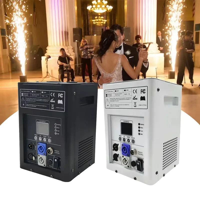 콜드 스파크 기계 600W 불꽃 놀이 5m 웨딩 스파클러 분수 DMX 리모콘 파티 dj 디스코 활동 쇼