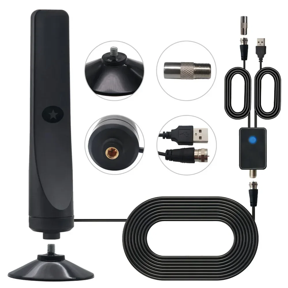 4K UHD Digital TV Antenna Amplifier Signal Booster Indoor 50 Miles