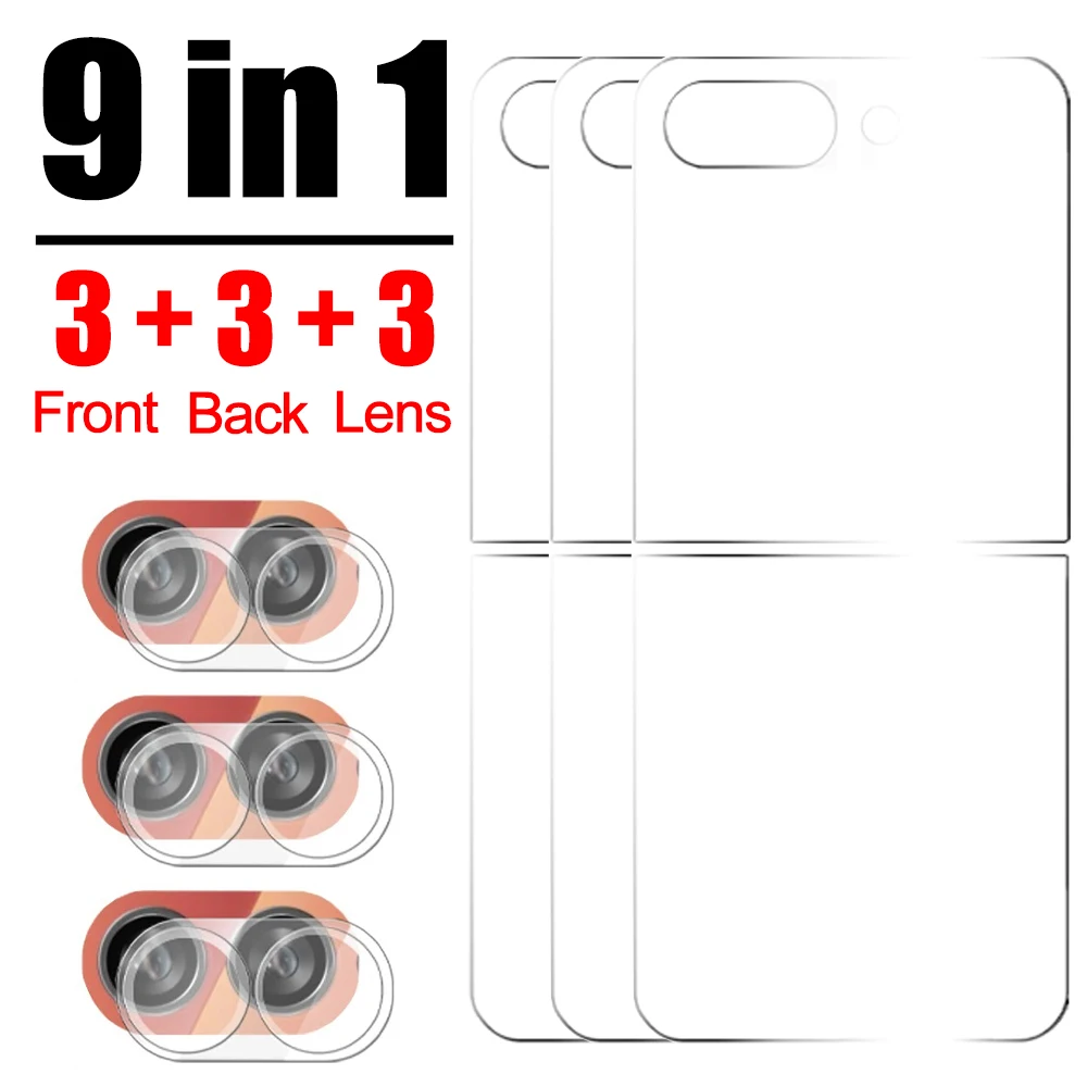 Premium Tempered Glass Screen Protector with Lens Protection - Anti-Scratch Film for Samsung Galaxy Z Flip Series