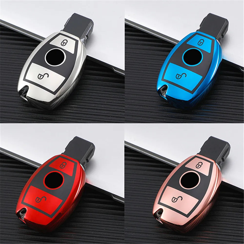 소프트 TPU 자동차 원격 키 케이스 풀 커버 쉘 포브, 메르세데스 벤츠 A B C R G 클래스 GLK GLA W204 W251 W463 W176 AMG 키체인, 신제품