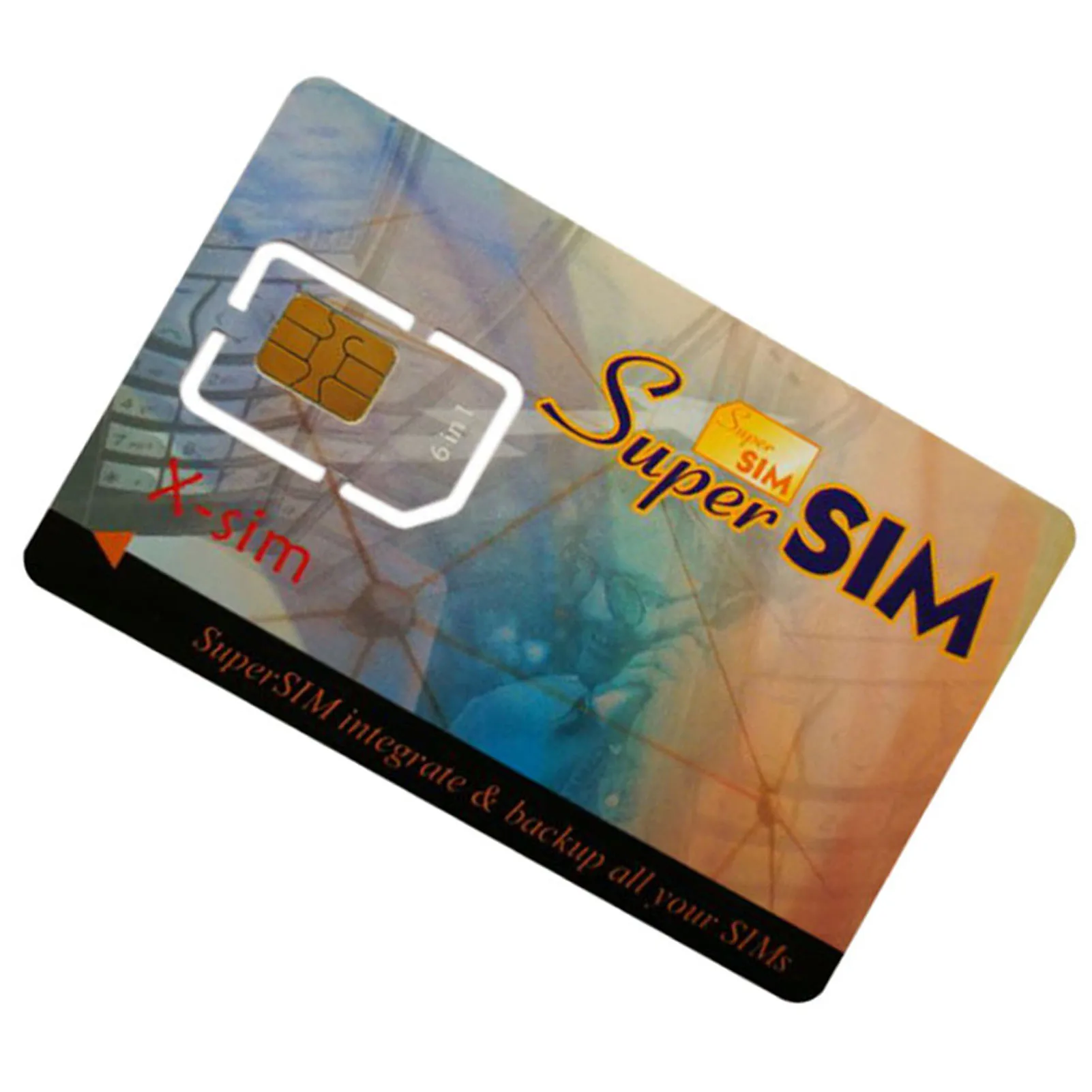 Mobile Phone Blank SIM Card SIM Card Reader SIM Card Converter 6 in 1 Max SIM Card Cell Phone Super Card Backup Cellphone Accessory SMR