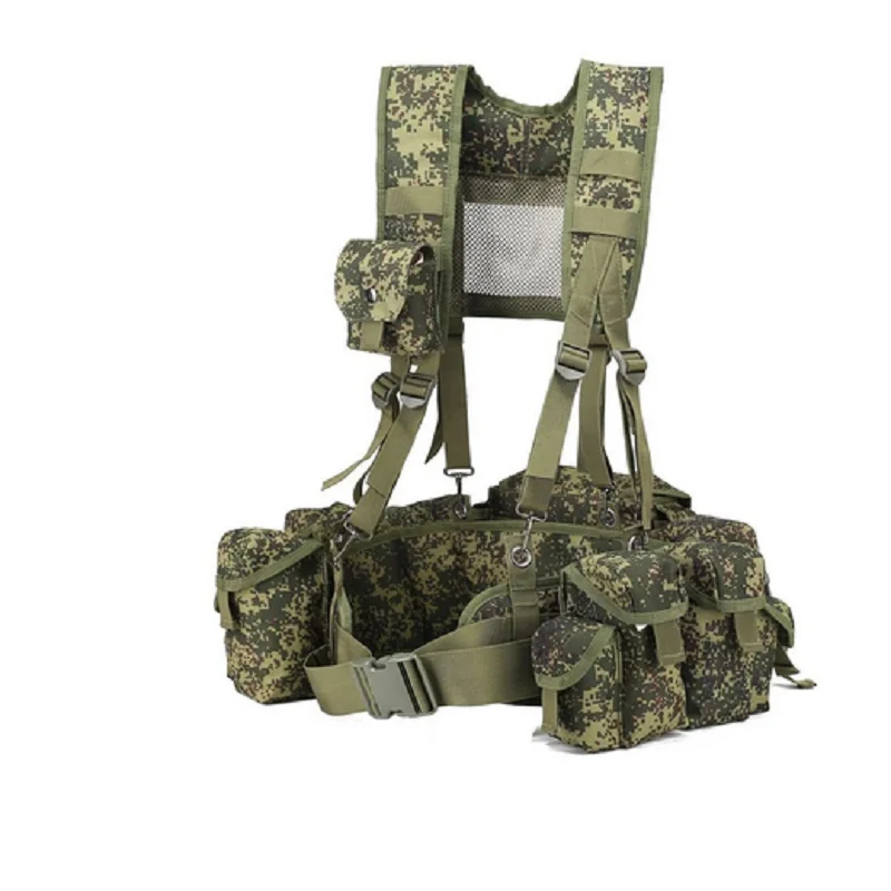 

New Outdoor Sports Multi-Function MOLLE System Field Camouflage Training Vest Military Tactics Abdomen Pocket Chest Hanging