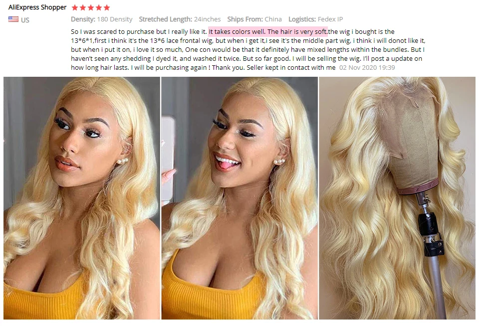 613 honig blonde Farbe Perücke 13x6 hd transparente Spitze Frontal Perücken für Frauen Körper Welle Spitze Front Perücke menschliches Haar Dichte Perücke – Detail 4