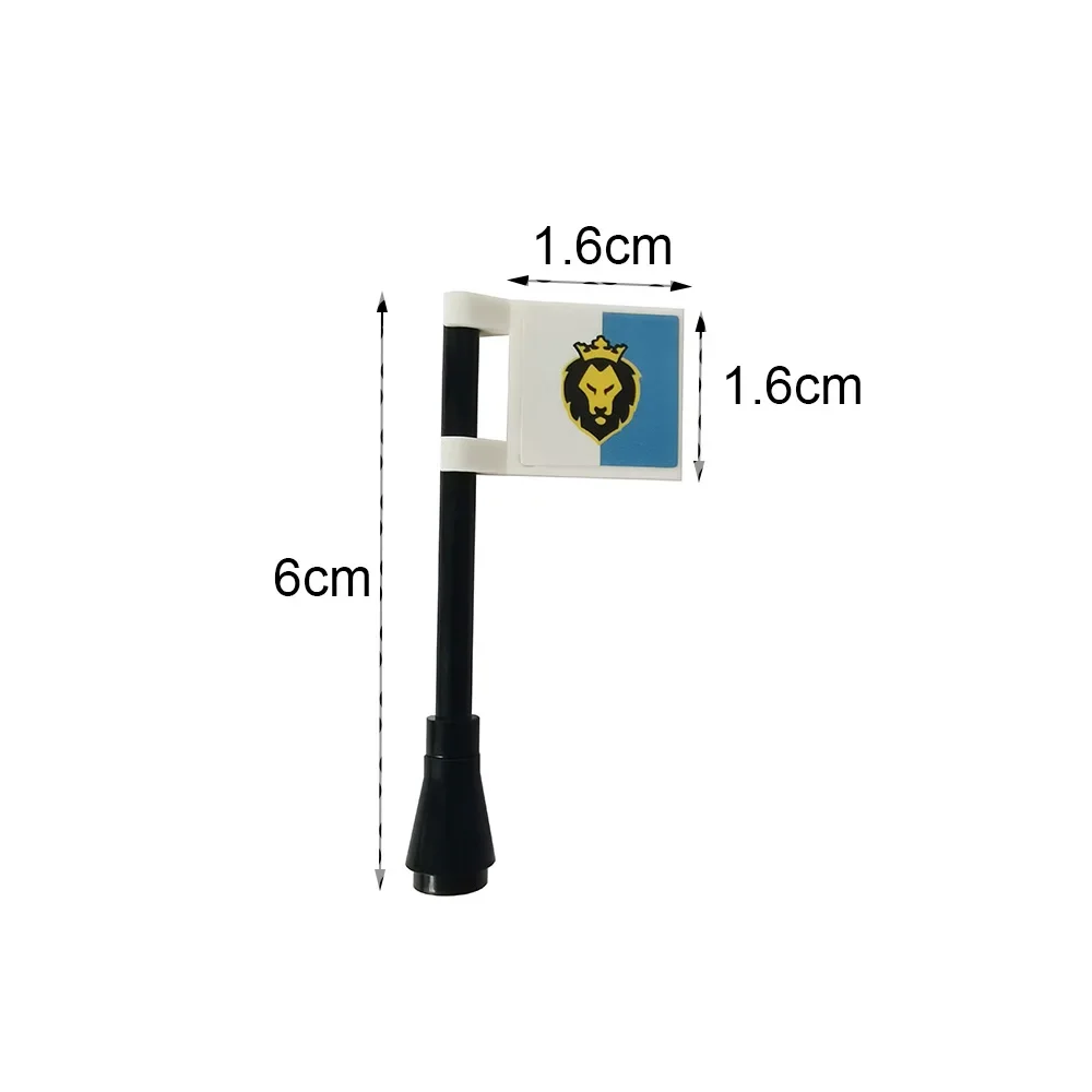 Big Knights Flags for Castle Knight Flagman Warlords Roman Infantry Square Military Castle Knight Building Brick Figure construction blocks racing car building blocks building blocks key protector anime block toys