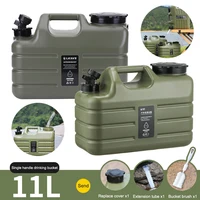 11L Water Bucket Large Capacity Portable Drinking Water Canister with Detachable Faucet No Leakage for Outdoor Travel Driving 1