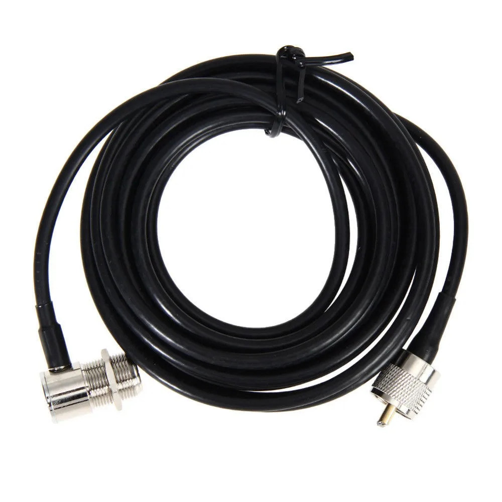 

Кабель удлинителя RG58 PL259 UHF-SO239 для мобильной радиоантенны, удлинитель с креплением для TM261 FT1802 FT1807 for Kenwood