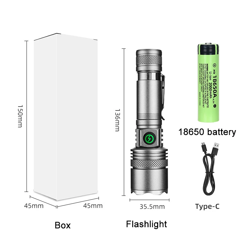 Grey-18650 battery