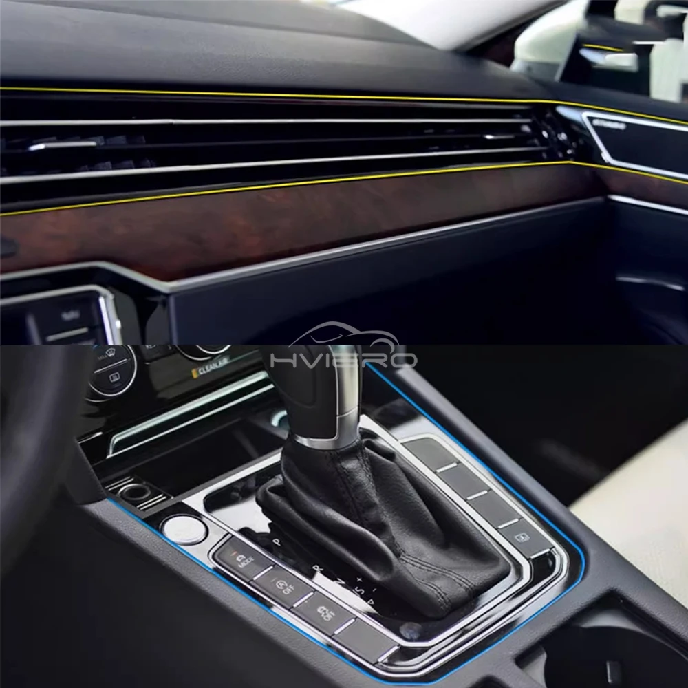 1X Car Moulding Decoration Flexible Strips 5M Interior Auto Mouldings Car Cover Trim Dashboard Door Edge Car-styling Universal