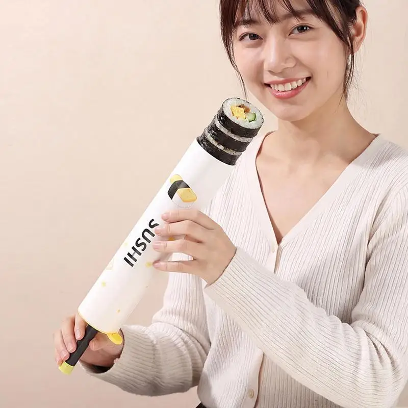 빠른 초밥 제조기 DIY 롤러 쌀 틀 고기 야채 롤링 몰드 초밥 기계 제조기 도구 벤토 주방 벤토 액세서리