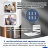 Teak Wood Folding Shower Seat Wall Mount Foldable Bench Inside Bathroom Sauna Nursery Balcony Changing Room Stylish Design Easy 5
