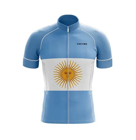 Pro Team Argentina Cycling Jersey Breathable Retro Maillot Clothing Summer Bicycle Shirts Bike Wear Mens  