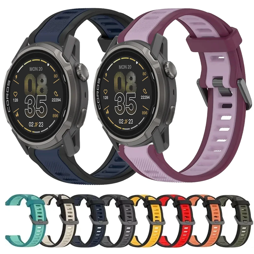 Versatile Silicone Smartwatch Strap in Multiple Sizes