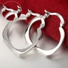Top Quality 925 Sterling Silver Earrings Simple Round Circle Hoop Earrings For Woman Fashion Wedding Engagement Charm Jewelry 5