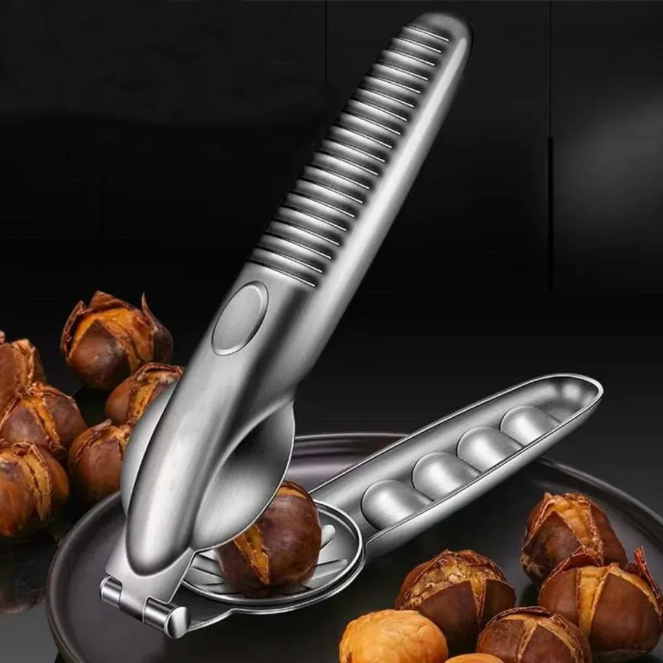 Stainless Steel Chestnut Nutcracker Sheller Kitchen Tool