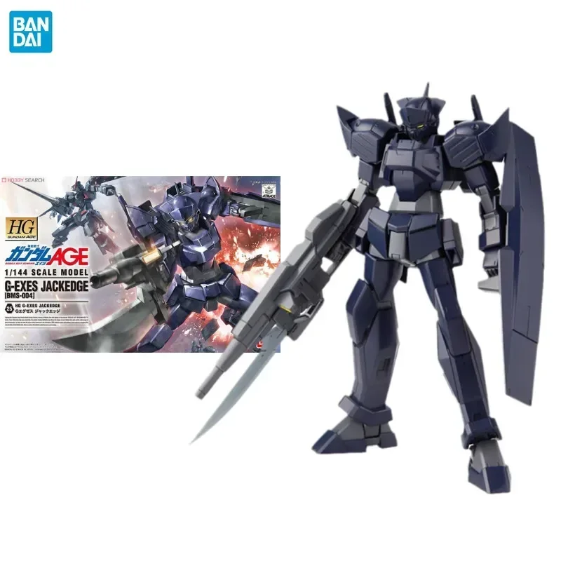 

Набор моделей Bandai Gundam, аниме-фигурка, масштаб HG 1/144, модель G-EXES JACKEDGE BMS-004, аниме, фигурка, сборные игрушки для детей