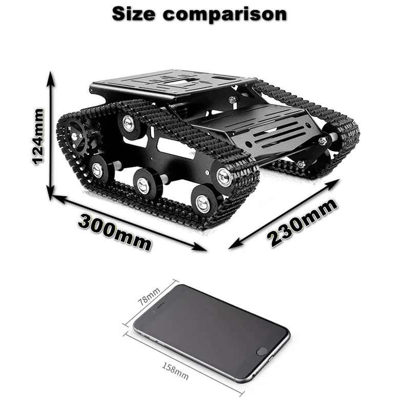 Détail du Robot Tank Radiocommandé 2.4GHz avec la tourelle pivotante et l'antenne