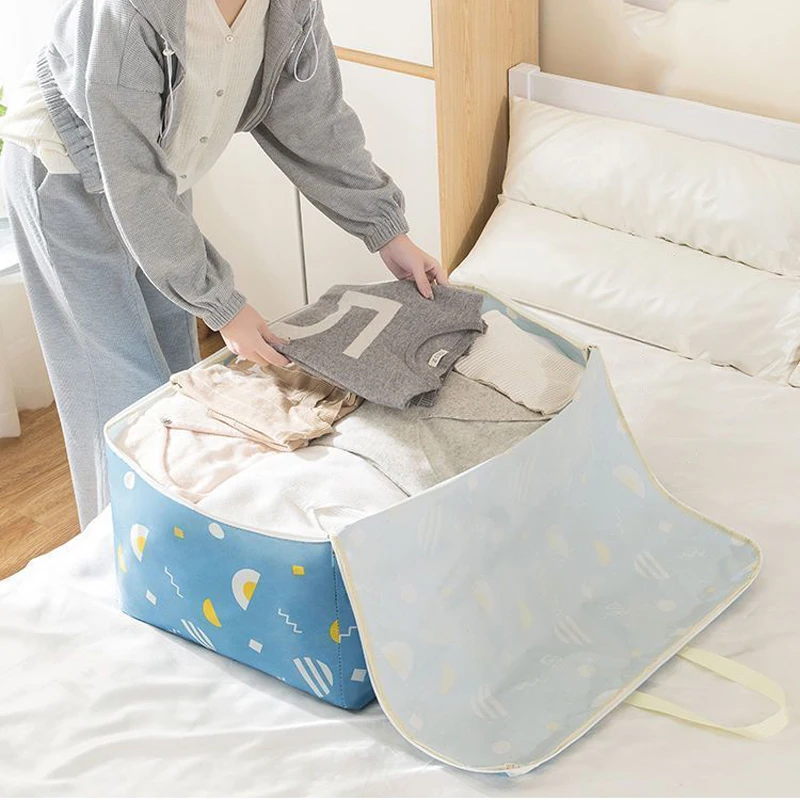 Thickened Oxford Cloth Clothing Quilt Storage Bag Large Capacity Moving Luggage Packaging Bag Home Sundries Organization Bag 4
