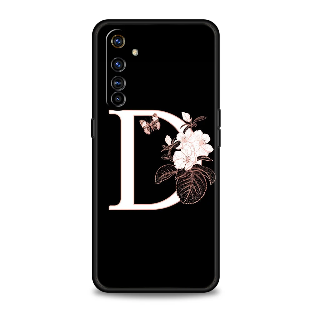Floral Monogram Silicone Phone Case