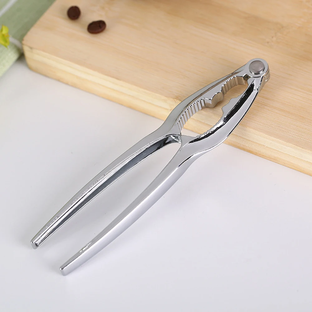 Description Picture 4 of itemShell Remover Nut Cracker Convenient Nutcracker Opener Portable Silver Walnut Opener Zinc Alloy Hazelnut Tongs