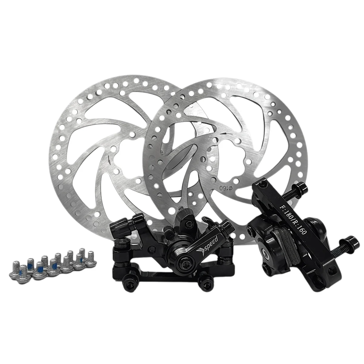 BAAU Mountain Bike Brake Disc Brake Bicycle Mechanical Disc Set for Mountain Bike Pushes Caliper Piston with Rotor