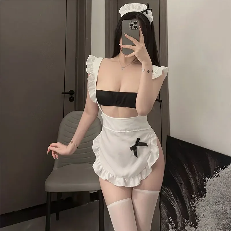 Cosplay Erotica Nightwear Role-playing Uniform Lolita Dress Sexy Lingerie Exotic Open Style Hot Mini Skirt For Sex Maid Costume women lingerie women lingerie set women cosplay costume