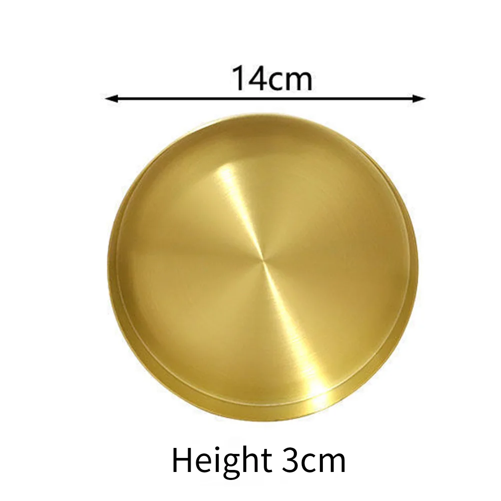 

Kitchen Stainless Steel Storage Tray Decorative Organizer Jewelry Display Plate Bandeja Kitchen Storage Rangements Cuisine